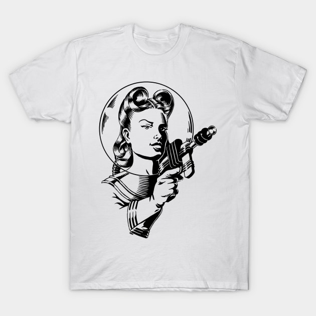 Space Girl T-Shirt by WonderWebb